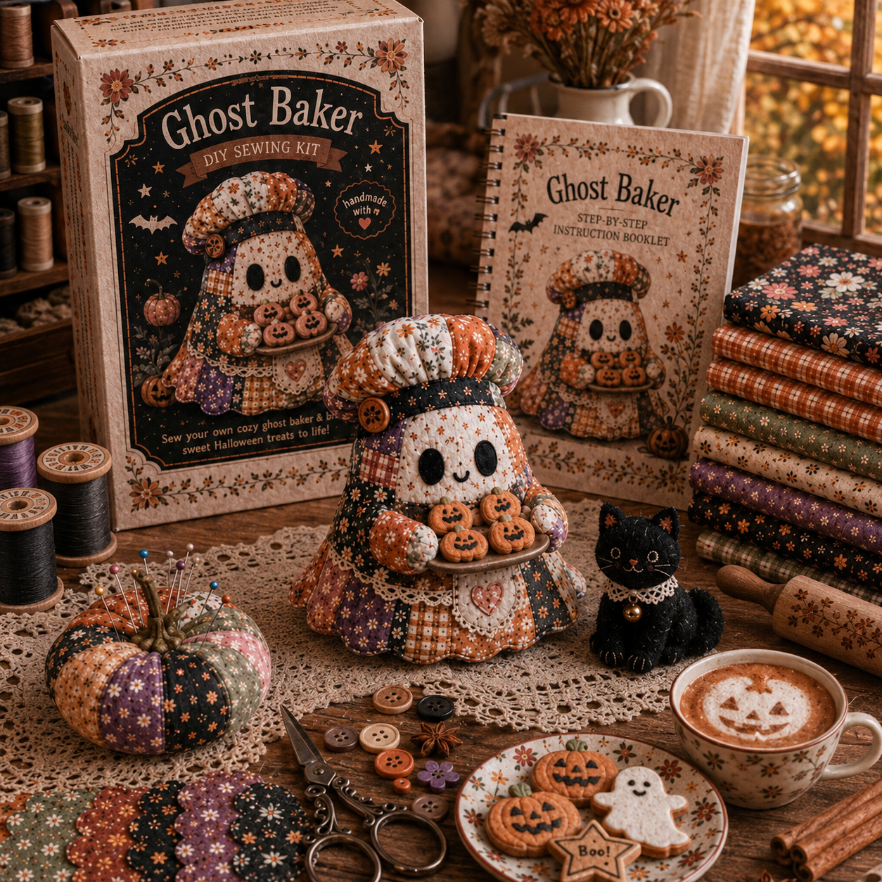 Cozy Little Ghosts™ DIY Halloween Sewing Kit